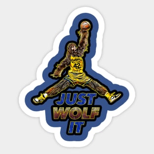 Just Wolf It Sticker